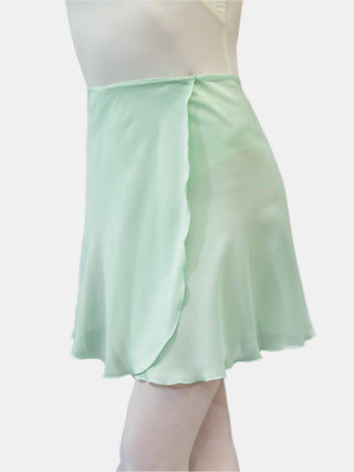 Green Apple Wrap Short Dance Skirt MP345 for Women by Atelier della Danza MP