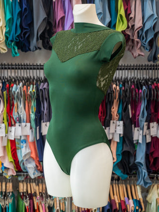 Green Dance Cap Sleeve Leotard for Women by Atelier della Danza MP