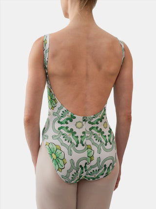 Green Maiolica Dance Tank Leotard MP102 for Women by Atelier della Danza MP