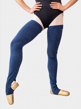 Indigo Long Dance Leg Warmers MP907 for Women and Men by Atelier della Danza MP