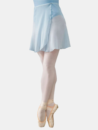 Light Blue Wrap Short Dance Skirt MP345 for Women by Atelier della Danza MP