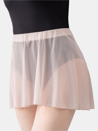 Light Mauve Pull-on Dance Short Skirt for Girls and Women by Atelier della Danza MP