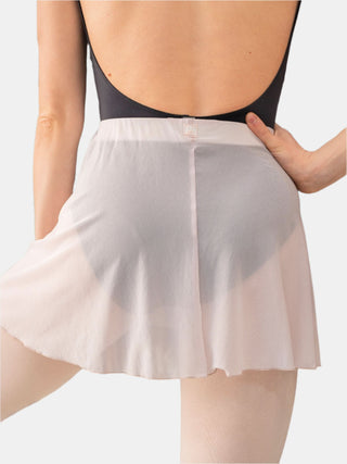 Light Mauve Pull-on Dance Short Skirt for Girls and Women by Atelier della Danza MP