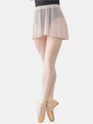 Light Mauve Pull-on Dance Short Skirt for Girls and Women by Atelier della Danza MP