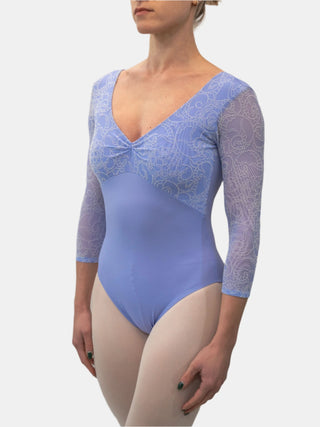 Lilac Dance 3/4 Sleeve Leotard for Women by Atelier della Danza MP