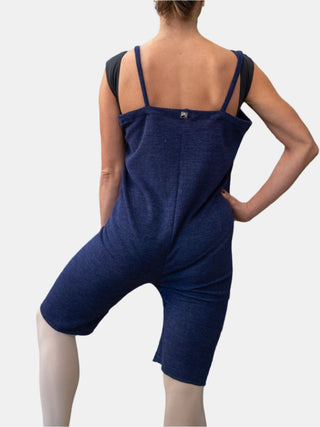 Navy Warm-up Dance Romper for Women and Men Atelier della Danza MP