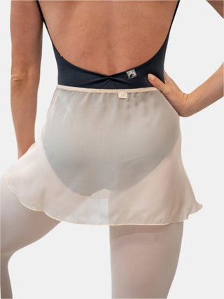 Nude Chiffon Wrap Short Dance Skirt MP301 for Women by Atelier della Danza MP