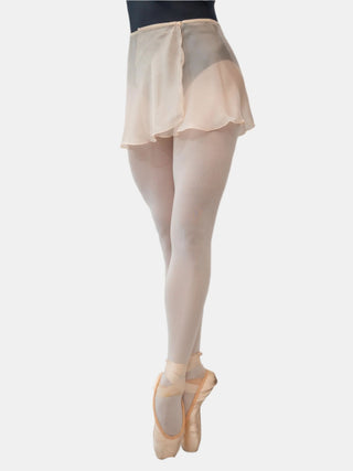 Nude Chiffon Wrap Short Dance Skirt MP301 for Women by Atelier della Danza MP