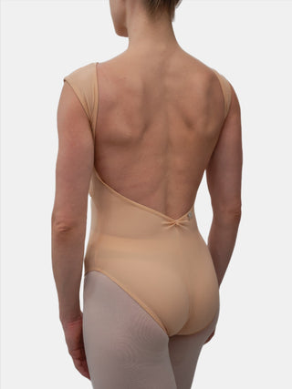 Nude Boat Neck Lace Dance Leotard for Women by Atelier della Danza MP
