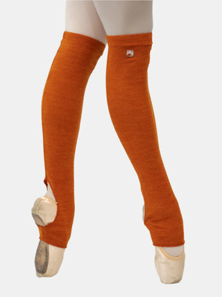 Orange Short Dance Leg Warmers MP921 for Women and Men by Atelier della Danza MP