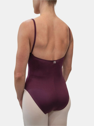 Plum Flock Dance Spaghetti Straps Leotard for Women by Atelier della Danza MP