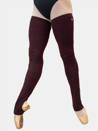 Plum Long Dance Leg Warmers MP907 for Women and Men by Atelier della Danza MP