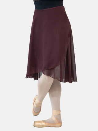 Plum Wrap Long Dance Skirt MP310 for Women by Atelier della Danza MP