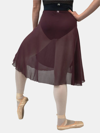 Plum Wrap Long Dance Skirt MP310 for Women by Atelier della Danza MP