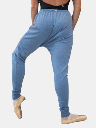 Powder Blue Warm-up Dance Harem Pants MP912 for Women and Men by Atelier della Danza MP