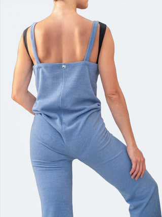 Powder Blue Warm-up Dance Overalls for Women and Men Atelier della Danza MP