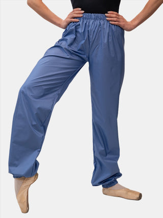 Powder Blue Warm-up Dance Trash Bag Pants MP5003 for Women and Men by Atelier della Danza MP