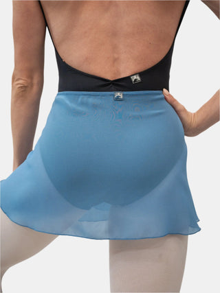 Powder Blue Wrap Short Dance Skirt MP301 for Women by Atelier della Danza MP