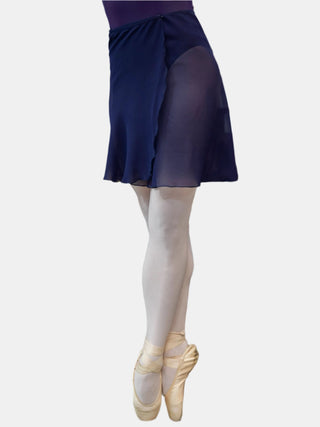 Prune Wrap Short Dance Skirt MP345 for Women by Atelier della Danza MP