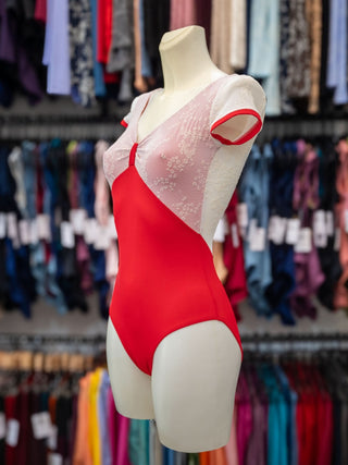 Red Dance Cap Sleeve Leotard MP750 for Women by Atelier della Danza MP