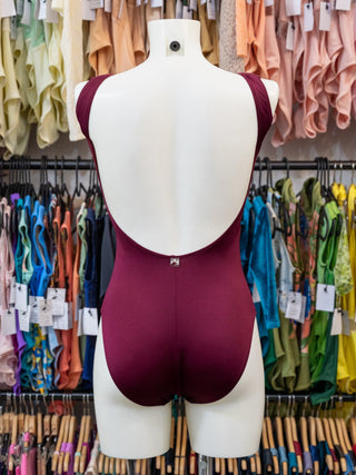 Red-purple Velvet Dance Tank Leotard for Women by Atelier della Danza MP