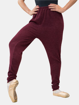 Red-purple Warm-up Dance Harem Pants MP912 for Women and Men by Atelier della Danza