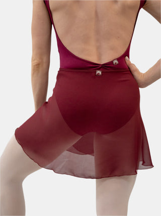 Red-purple Wrap Short Dance Skirt MP345 for Women by Atelier della Danza MP