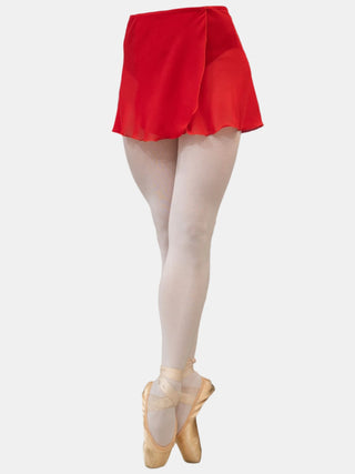 Red Wrap Short Dance Skirt MP301 for Women by Atelier della Danza MP