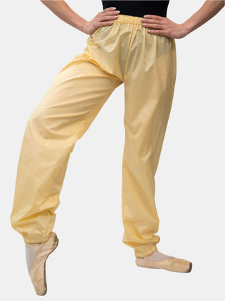 Straw Yellow Warm-up Dance Trash Bag Pants MP5003 for Women and Men by Atelier della Danza MP