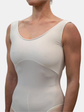 White Dance Tank Leotard MP147B for Women by Atelier della Danza MP