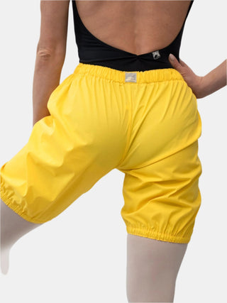 Yellow Warm-up Dance Trash Bag Shorts MP5006 for Women and Men by Atelier della Danza MP