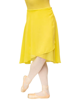 Yellow Wrap Long Dance Skirt MP310 for Women by Atelier della Danza MP