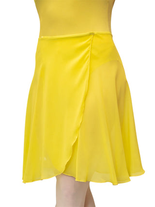 Yellow Wrap Long Dance Skirt MP339 for Women by Atelier della Danza MP