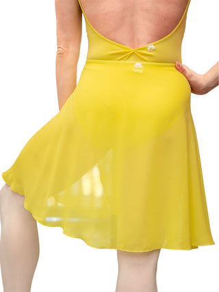 Yellow Wrap Long Dance Skirt MP339 for Women by Atelier della Danza MP