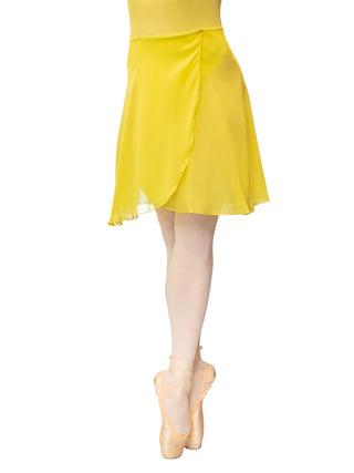 Yellow Wrap Long Dance Skirt MP339 for Women by Atelier della Danza MP