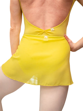 Yellow Wrap Short Dance Skirt MP301 for Women by Atelier della Danza MP