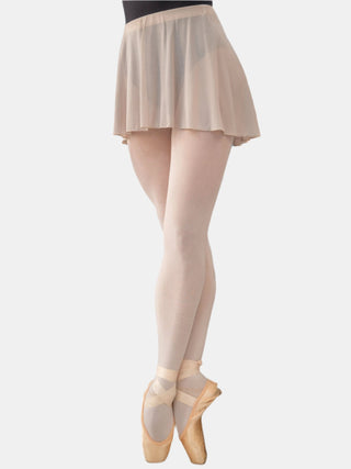 Beige Pull-on Dance Short Skirt for Girls and Women by Atelier della Danza MP