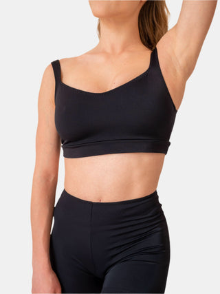 Women's Black Bralette for Fitness and Yoga Workout by LENA Activewear