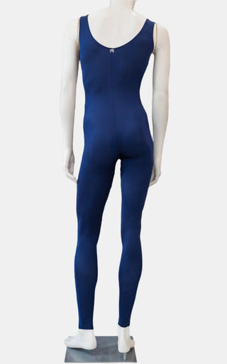 Blue Footless Dance Unitard for Men by Atelier della Danza MP