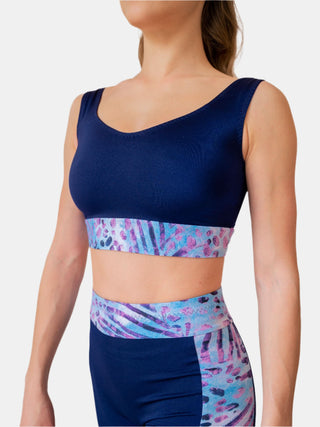 Women's Blue Bralette for Fitness and Yoga Workout by LENA Activewear