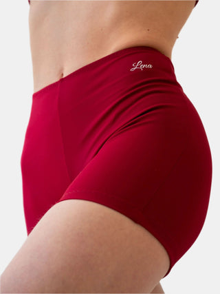 Bordeaux Shorts for Women for Yoga and Fitness Workouts by LENA Activewear