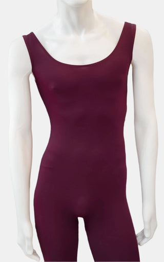 Burgundy Footless Dance Unitard for Men by Atelier della Danza MP