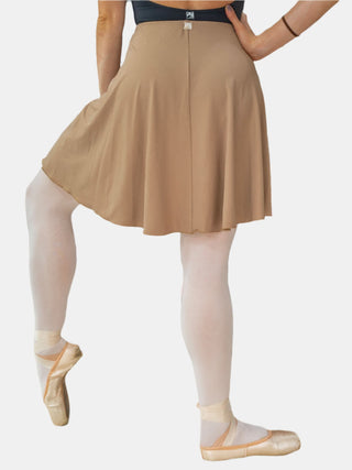 Caramel Jersey Pull-on Dance Skirt Long for Girls and Women by Atelier della Danza MP