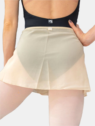 Champagne Wrap Short Dance Skirt MP301 for Women by Atelier della Danza MP