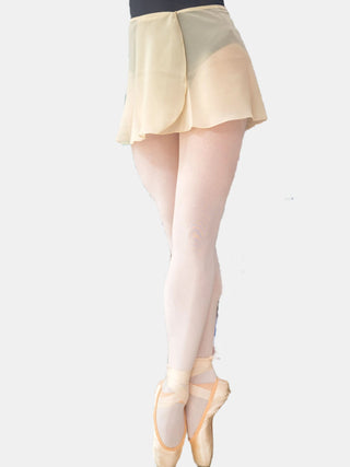 Champagne Wrap Short Dance Skirt MP301 for Women by Atelier della Danza MP