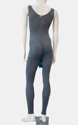 Gray Footless Dance Unitard for Men by Atelier della Danza MP