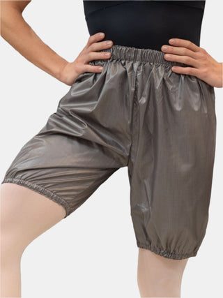 Gray Warm-up Dance Trash Bag Shorts MP5006 for Women and Men by Atelier della Danza MP