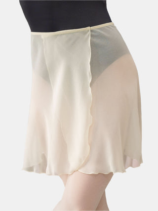 Ivory Wrap Short Dance Skirt MP345 for Women by Atelier della Danza MP