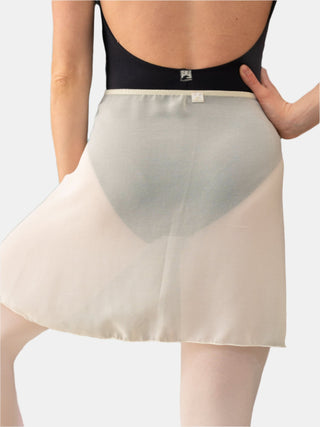 Ivory Wrap Short Dance Skirt MP345 for Women by Atelier della Danza MP