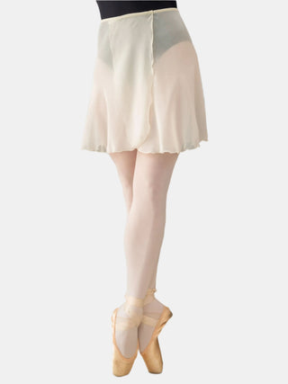 Ivory Wrap Short Dance Skirt MP345 for Women by Atelier della Danza MP